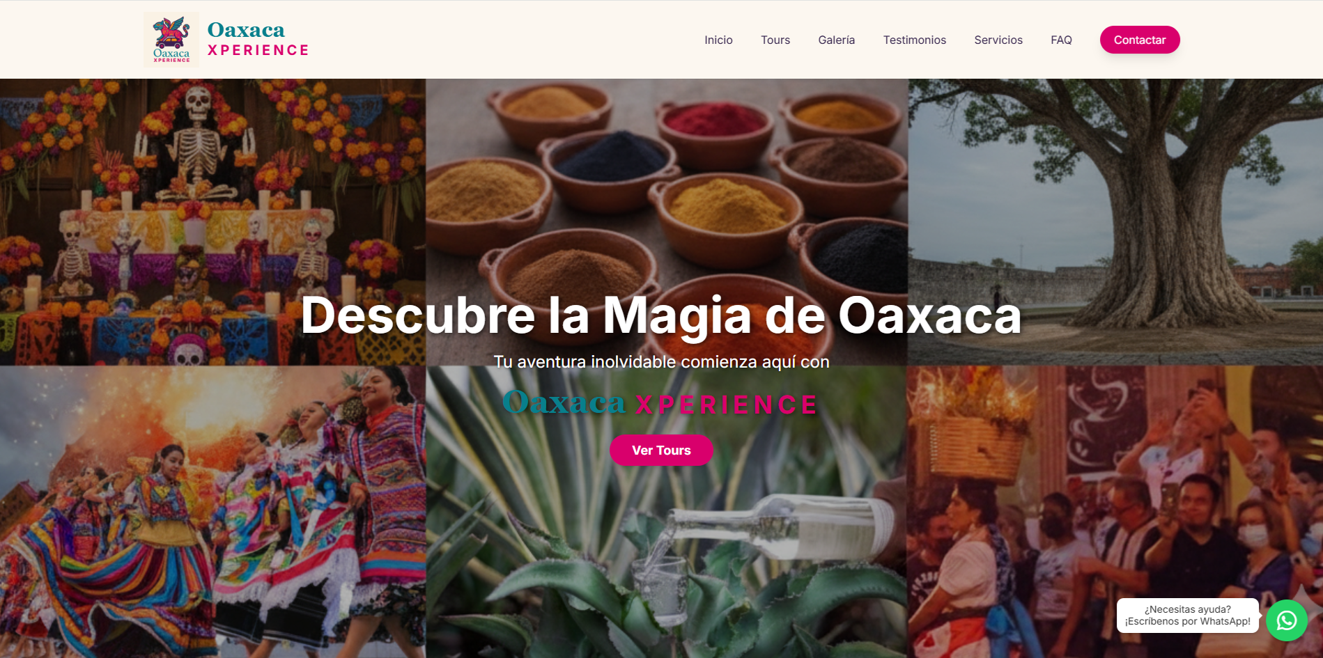 Sitio web Oaxaca Xperience